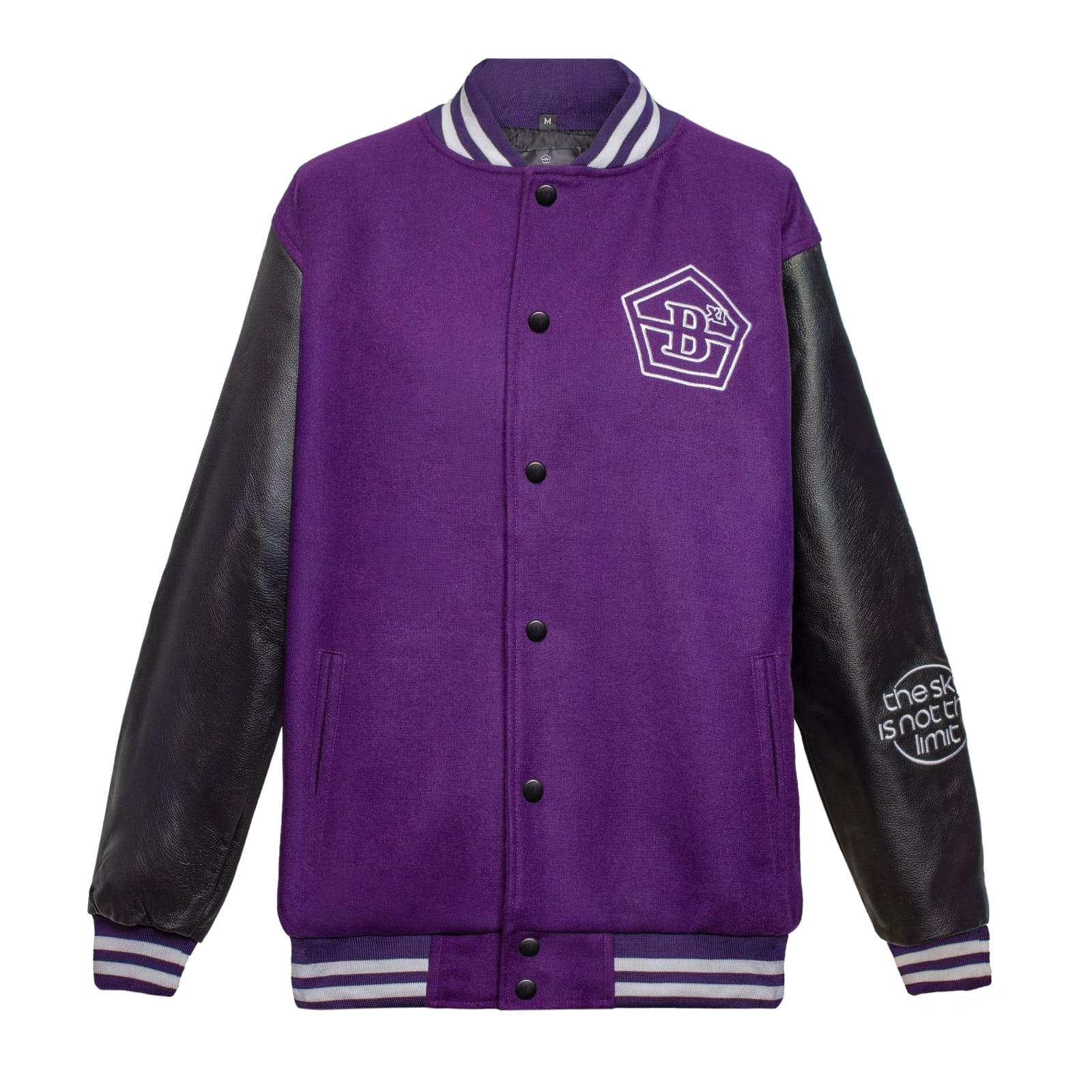 BXELEVEN Varsity College Jacket - Purple
